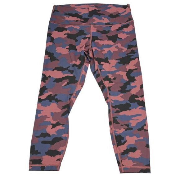 Lululemon Wunder Under High-Rise Tight 25" In Heritage 365 Camo Smoky Red Night - Picture 3 of 7
